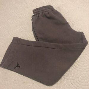 Kids Jordan Gray Fleece Sweat Jogger Pants size 3-4